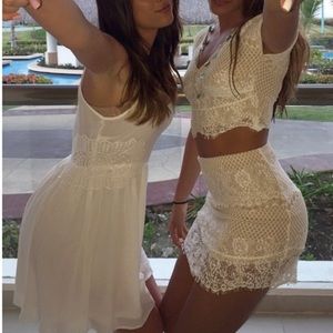 SABO SKIRT lace Bodycon set
